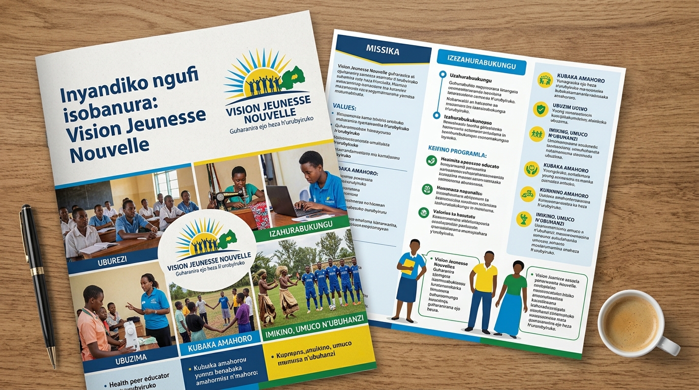 Inyandiko ngufi isobanura , Vision Jeunesse Nouvelle